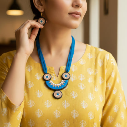 Handmade Terracotta Jewelry Set for Woman TRN108