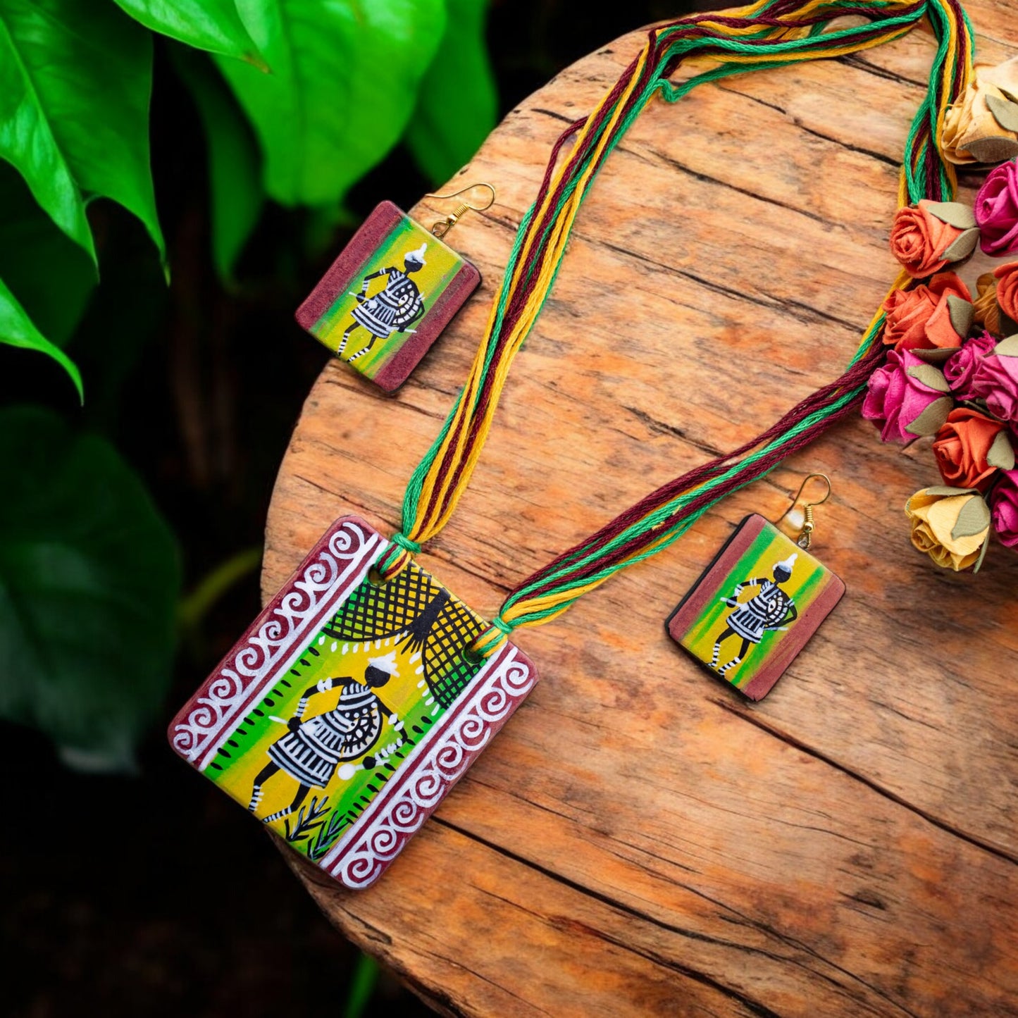 Handmade Terracotta Jewelry Set for Woman TRN110
