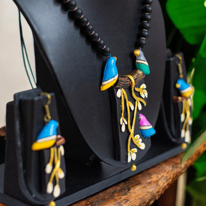 Handmade Terracotta Jewelry Set TRN143