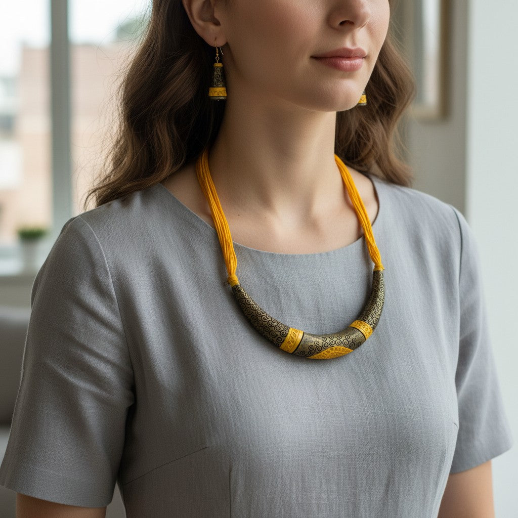 Handmade Terracotta Jewelry Set TR103