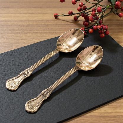 Brass Table Spoon (Set of two) 6 inch DINSPN001T