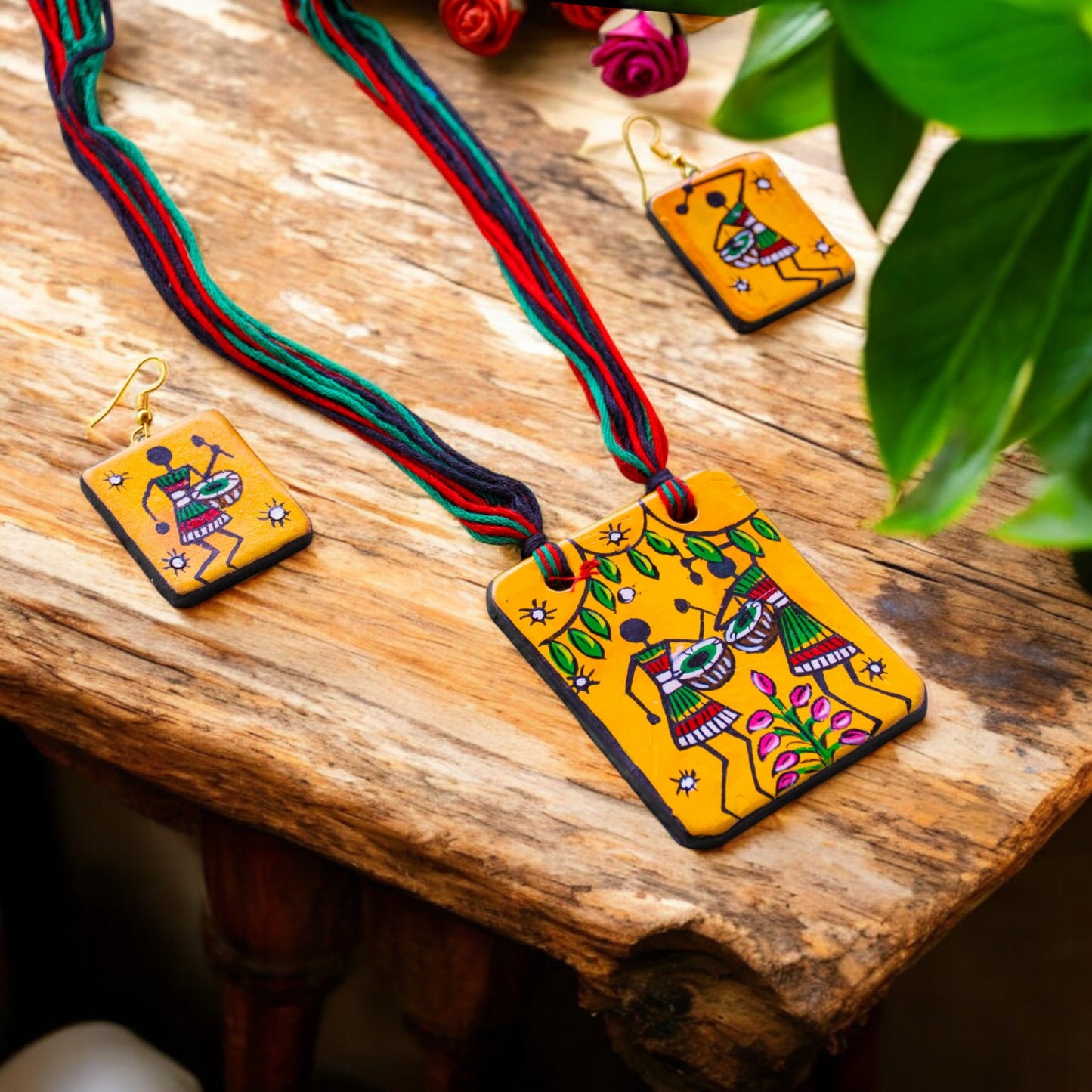 Handmade Terracotta Jewelry Set for Woman TRN110