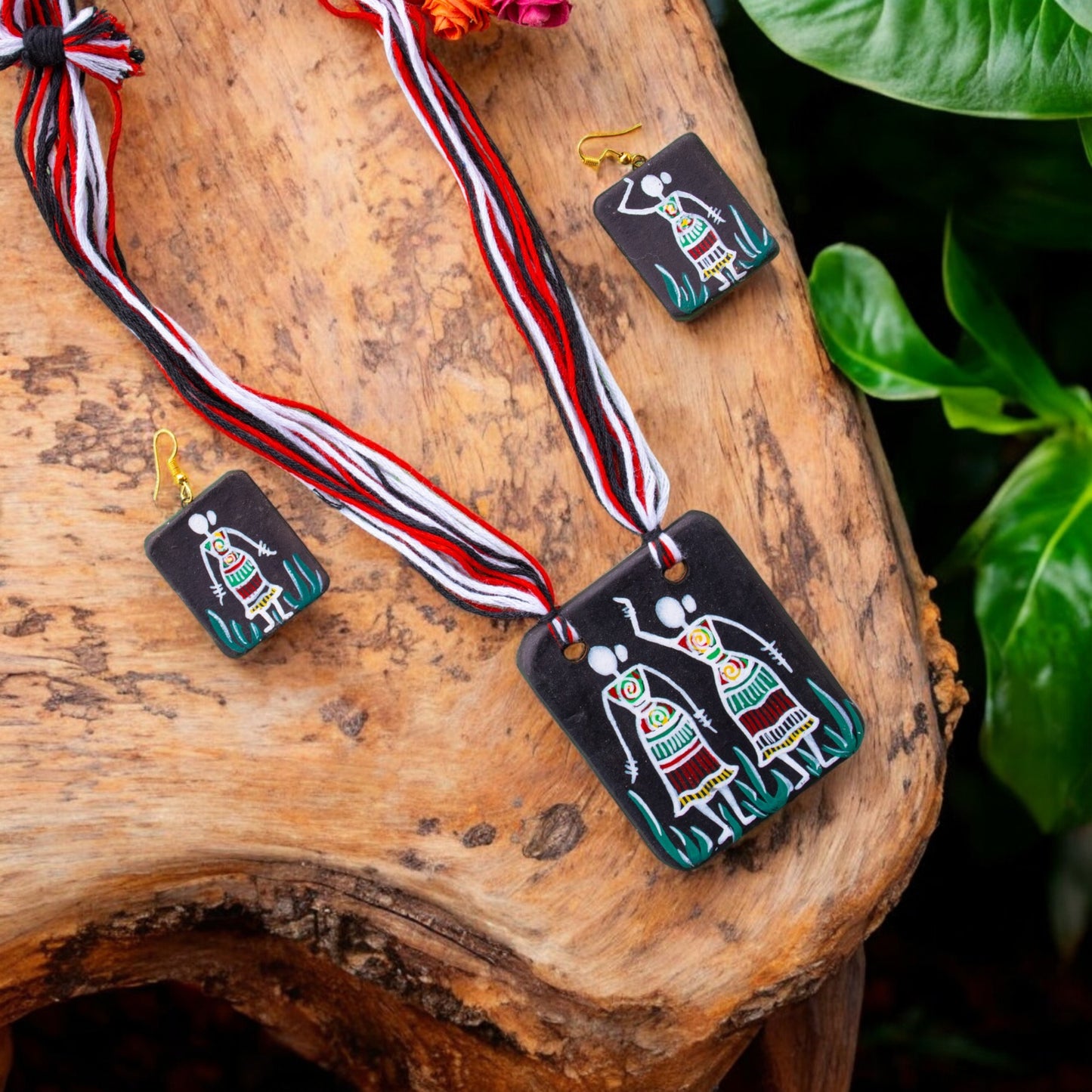 Handmade Terracotta Jewelry Set for Woman TRN110