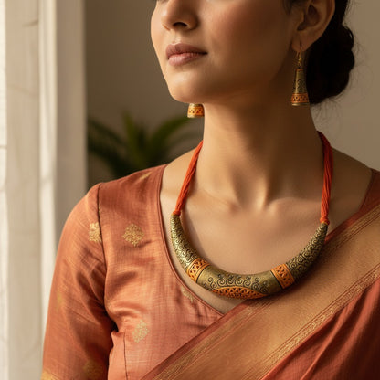 Handmade Terracotta Jewelry Set TR103