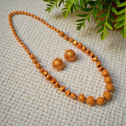 Handmade Terracotta Jewelry Set for Women TRN0176