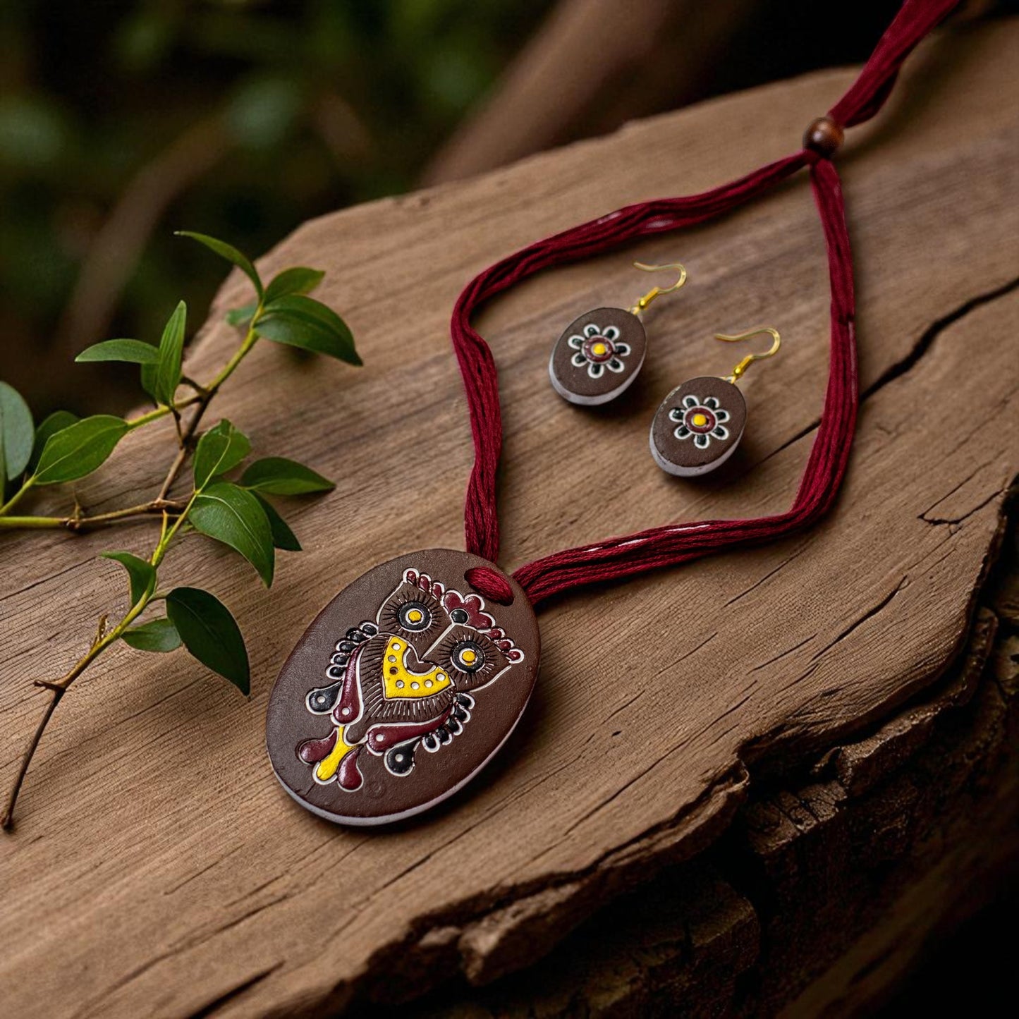 Handmade Terracotta Jewelry Set for Women TRN173