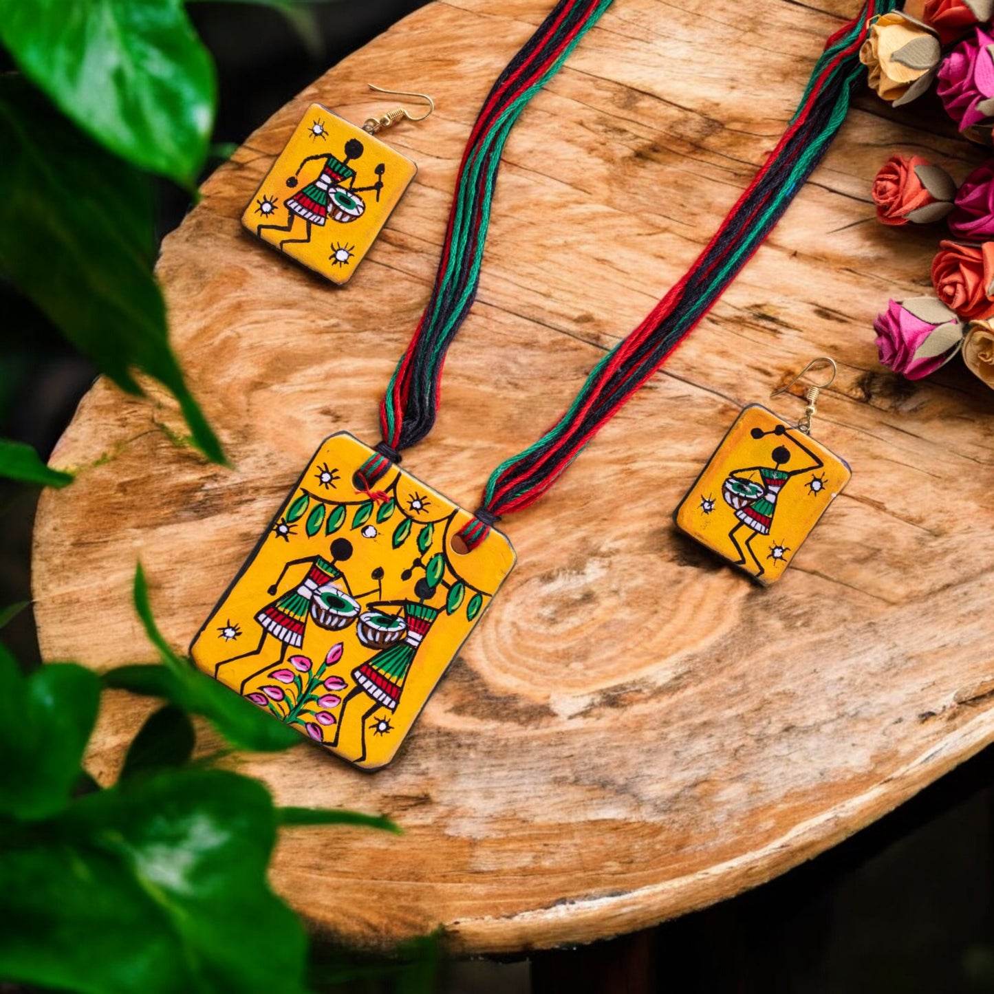 Handmade Terracotta Jewelry Set for Woman TRN110
