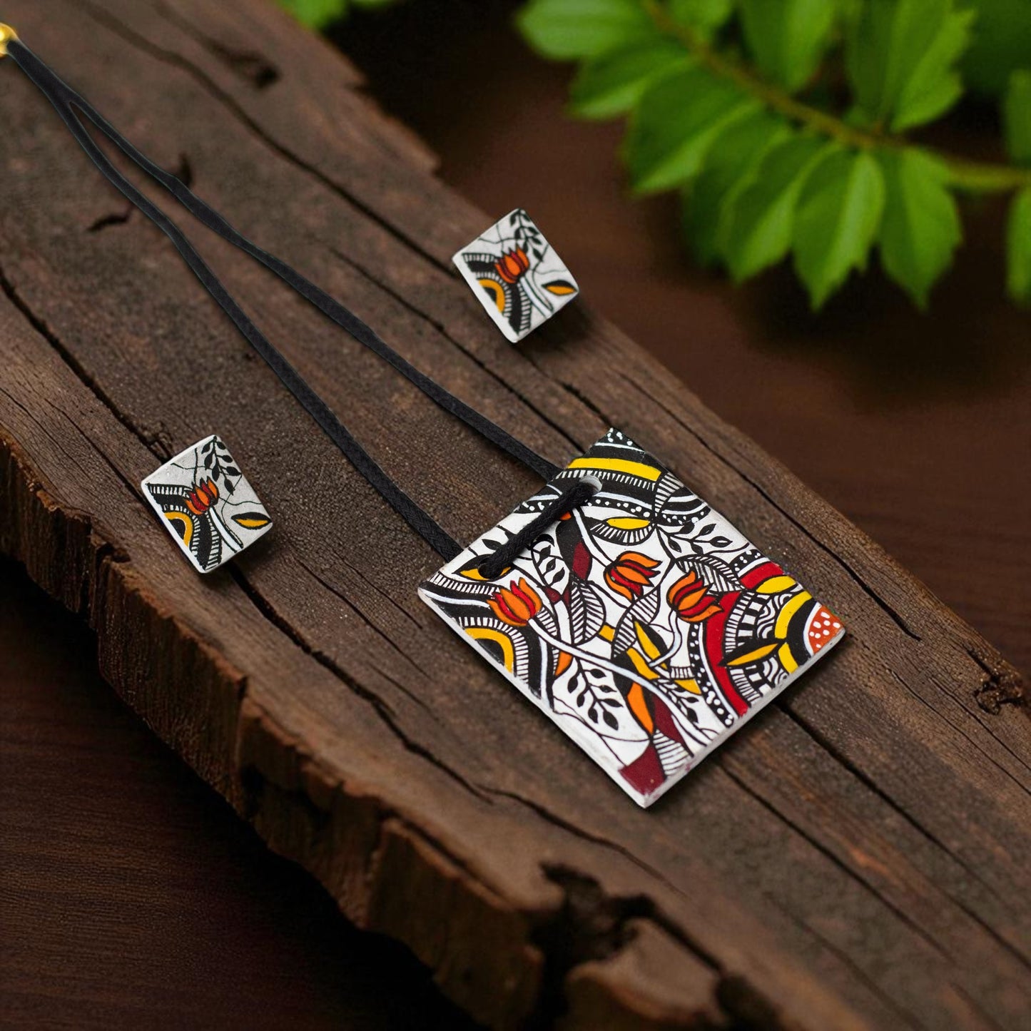 Handmade Terracotta Jewelry Set for Women TRN172