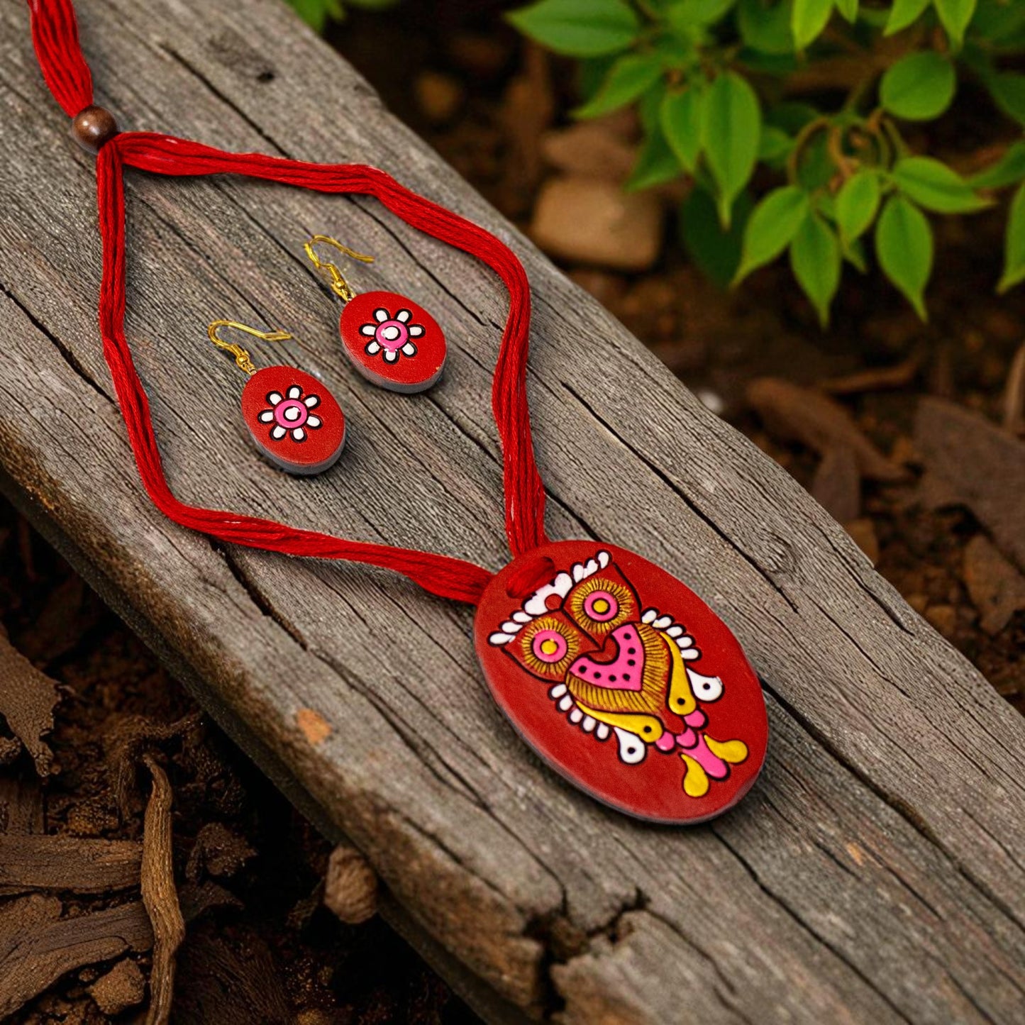 Handmade Terracotta Jewelry Set for Women TRN173
