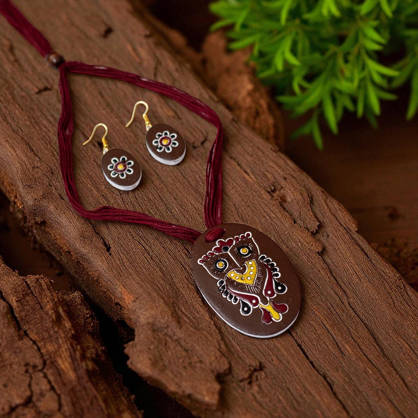 Handmade Terracotta Jewelry Set for Women TRN173