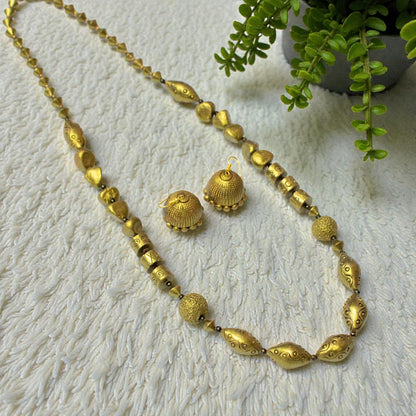 Handmade Terracotta Jewelry Set for Women TRN0176