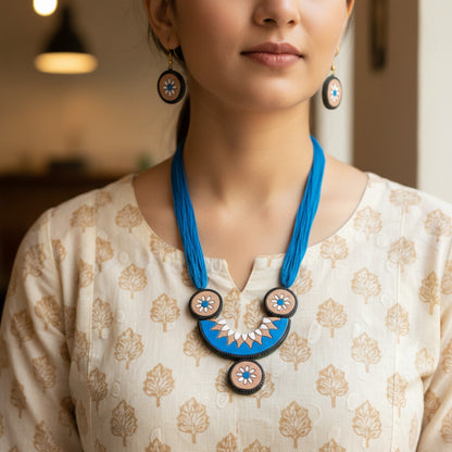Handmade Terracotta Jewelry Set for Woman TRN108