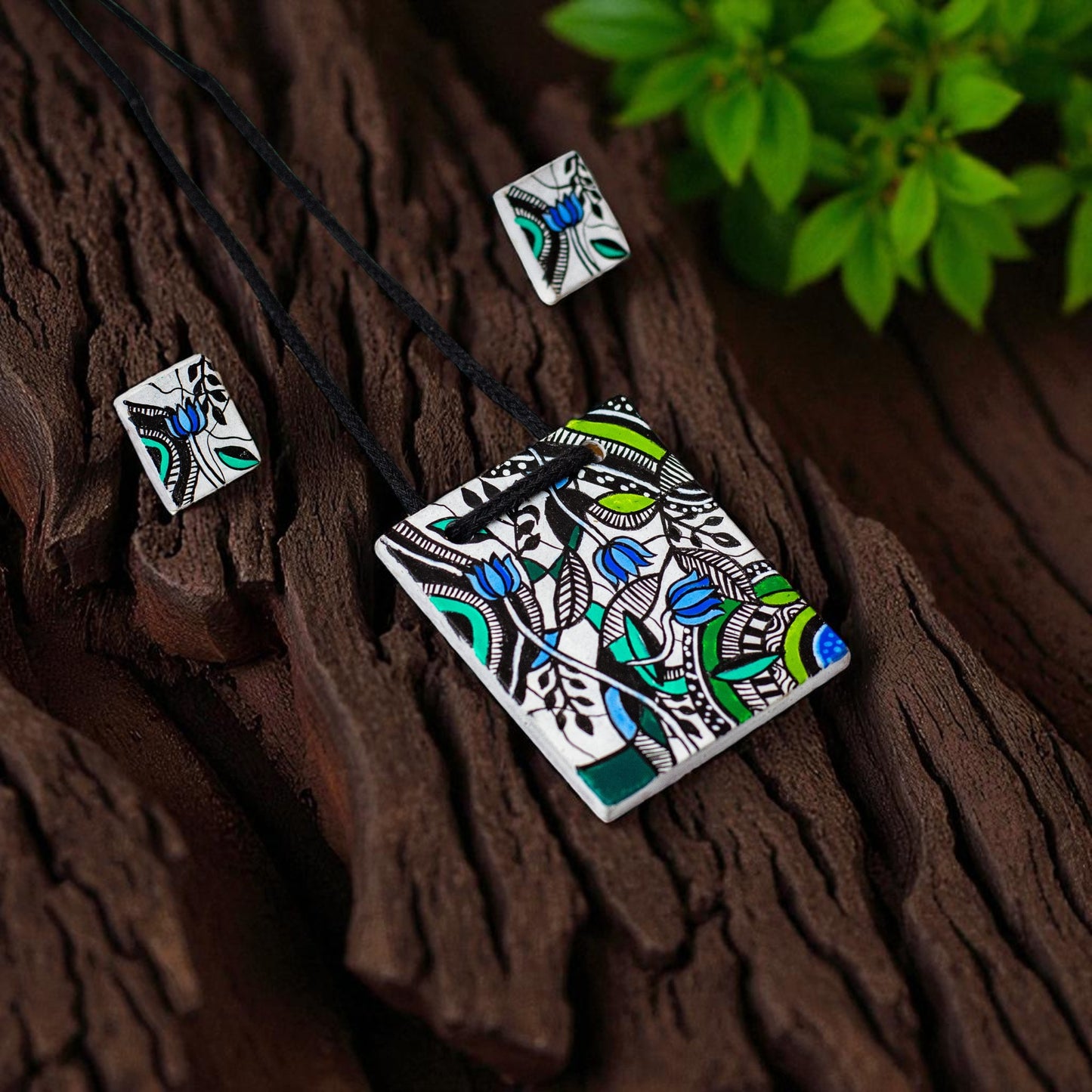 Handmade Terracotta Jewelry Set for Women TRN172