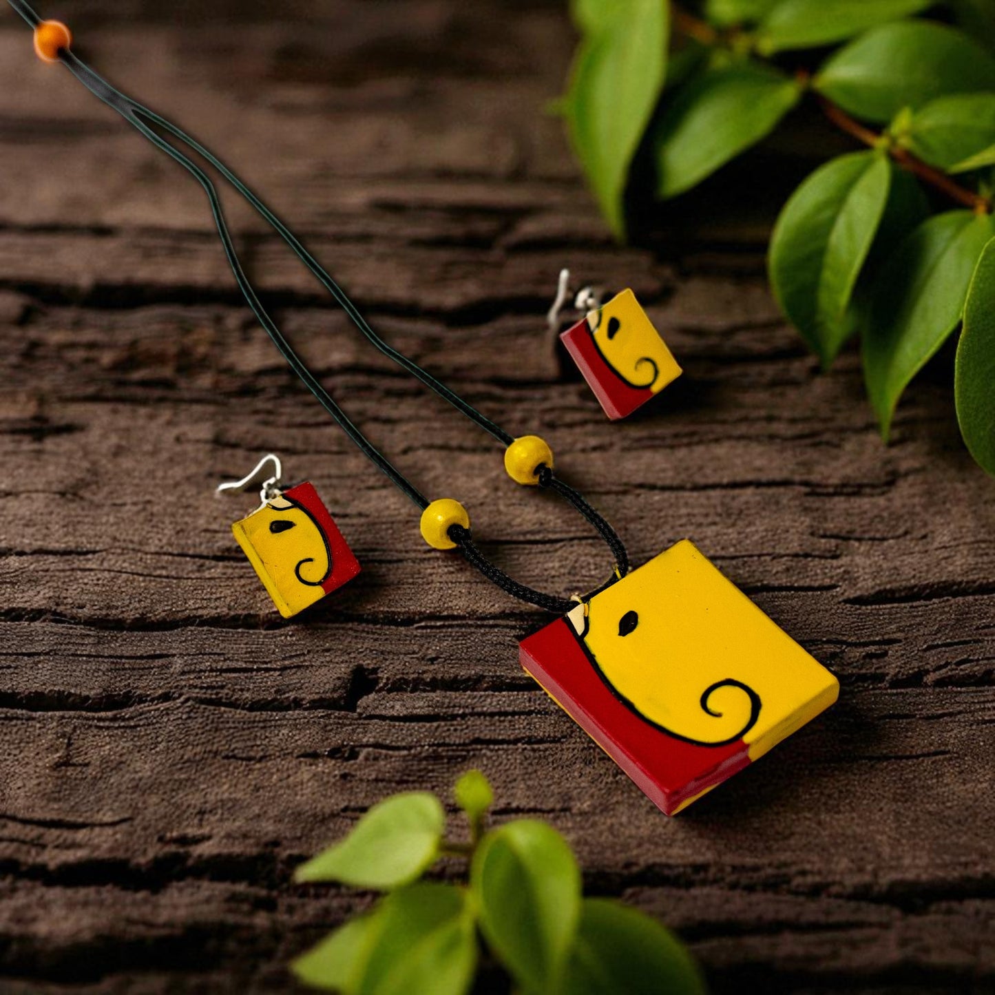 Handmade Terracotta Jewelry Set for Women TRN166