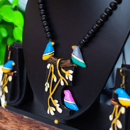 Handmade Terracotta Jewelry Set TRN143