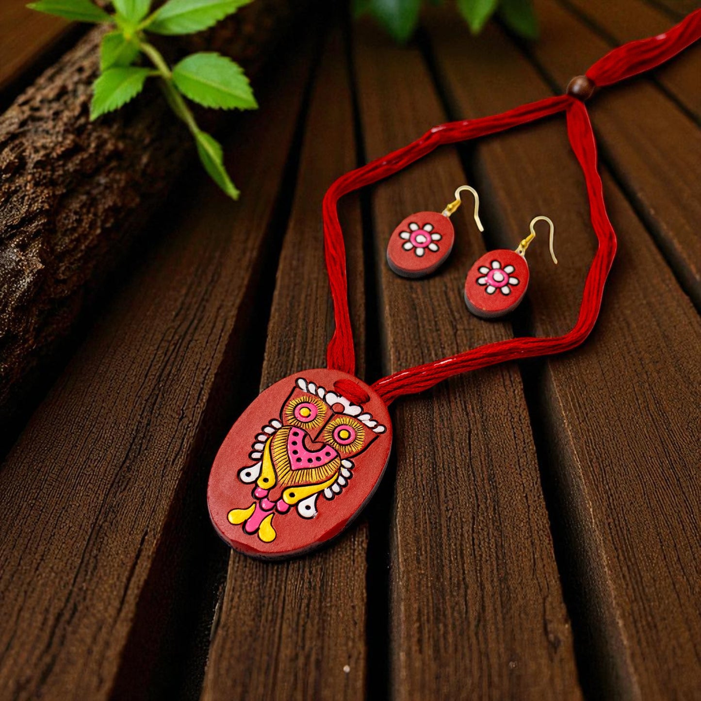 Handmade Terracotta Jewelry Set for Women TRN173
