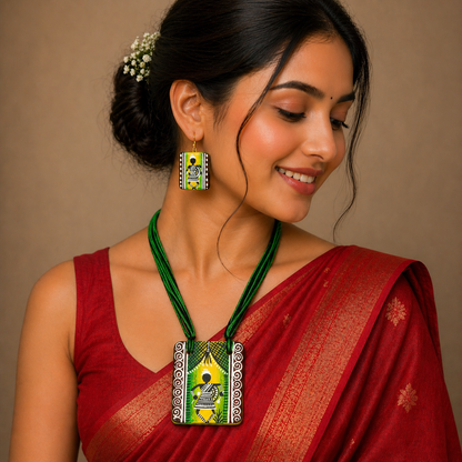 Handmade Terracotta Jewelry Set for Woman TRN110