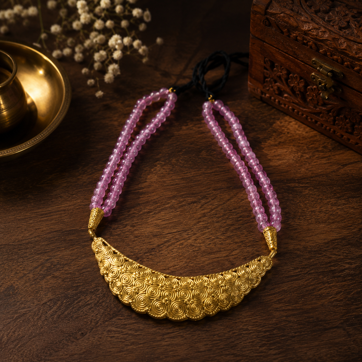 Dhokra Art Brass Metal Jewellery for Women D85
