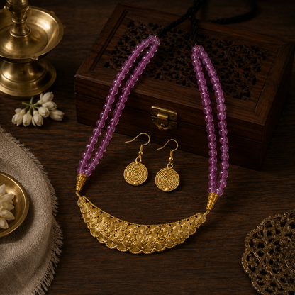 Dhokra Art Brass Metal Jewellery for Women D85