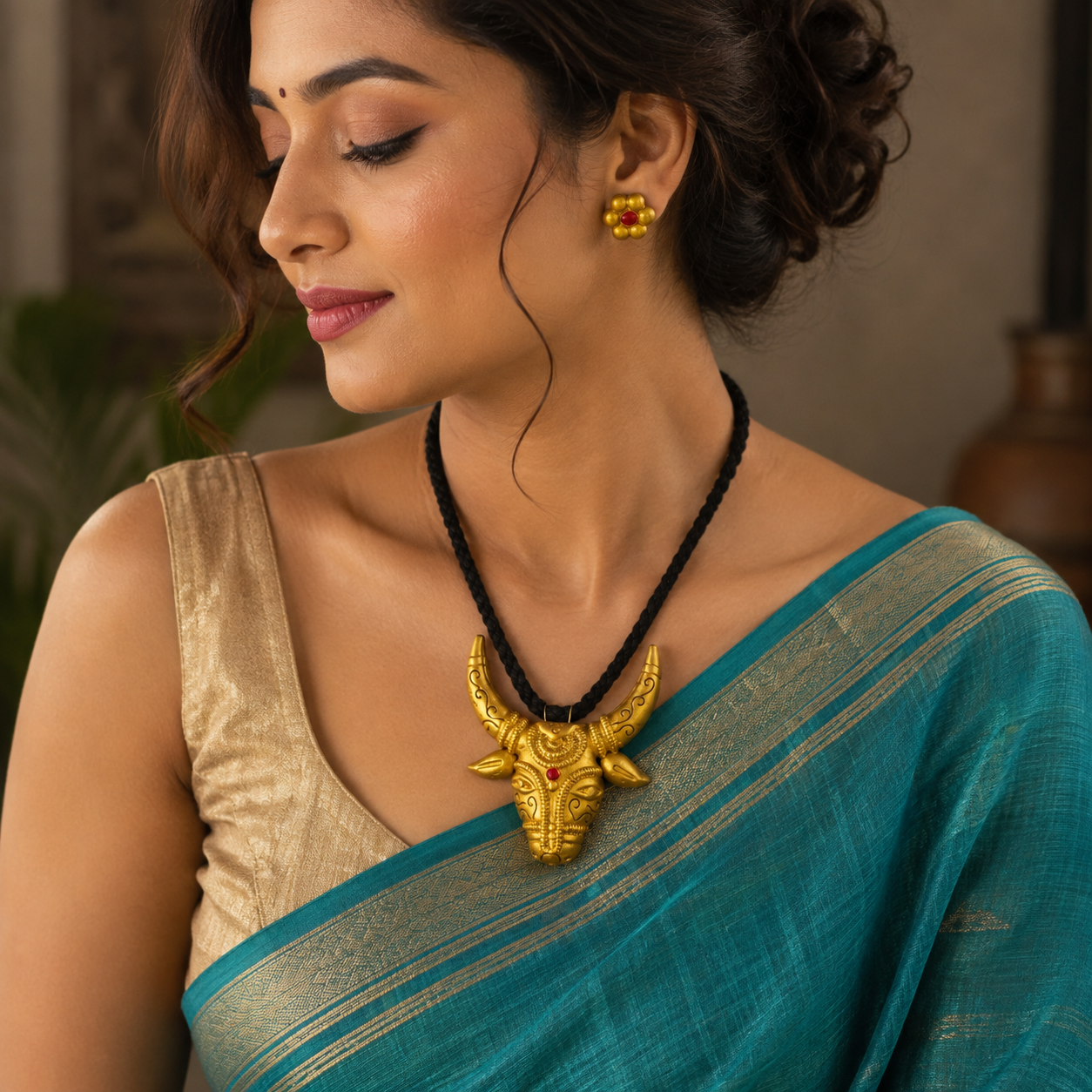 Handcrafted Terracotta Jewellery Set for Women | Indian Traditional Clay Necklace & Earrings | Ethnic Fashion Jewellery | TRN180