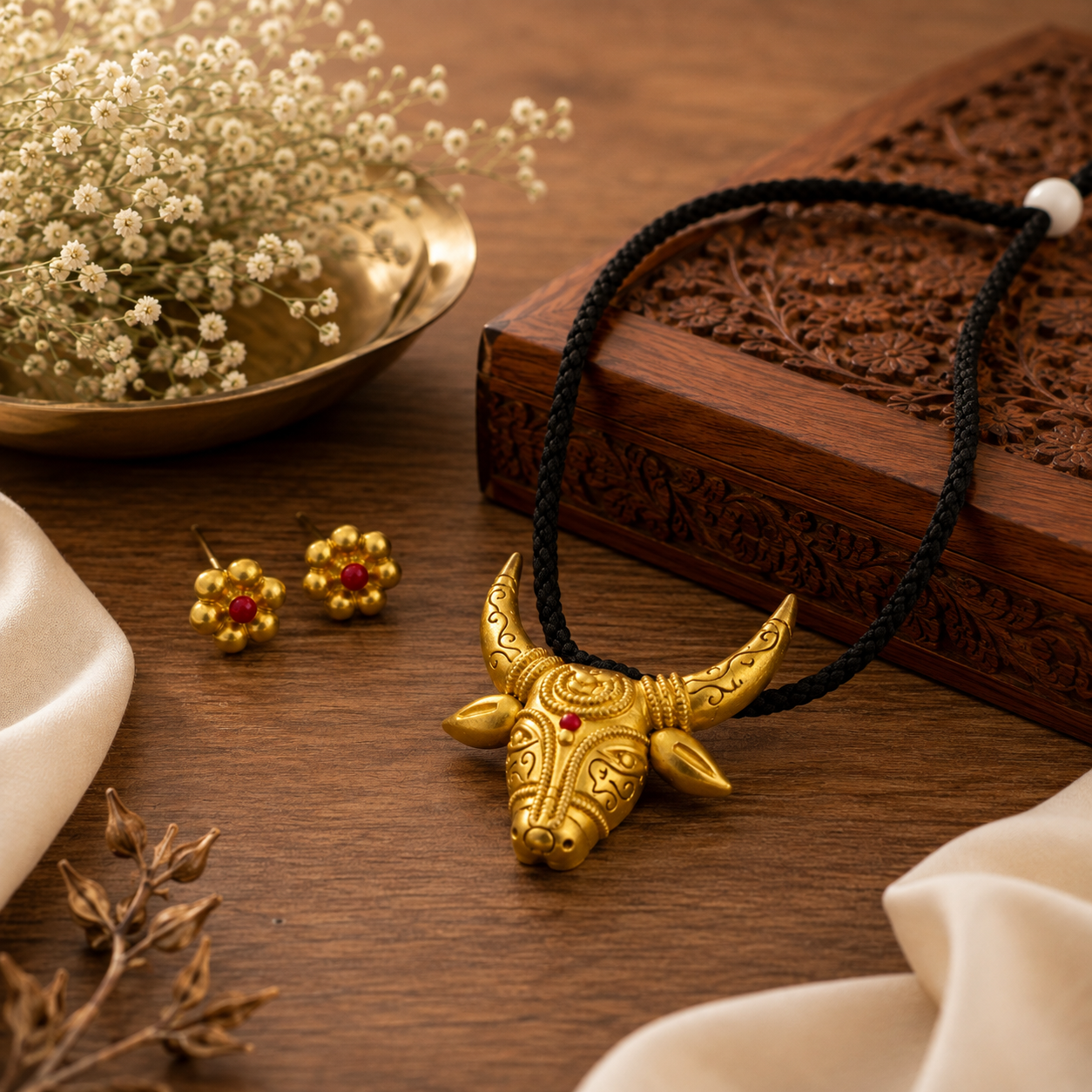 Handcrafted Terracotta Jewellery Set for Women | Indian Traditional Clay Necklace & Earrings | Ethnic Fashion Jewellery | TRN180