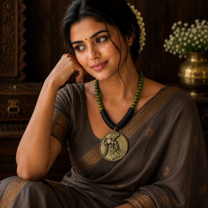 Dhokra Art Brass Metal Jewellery for Women D73