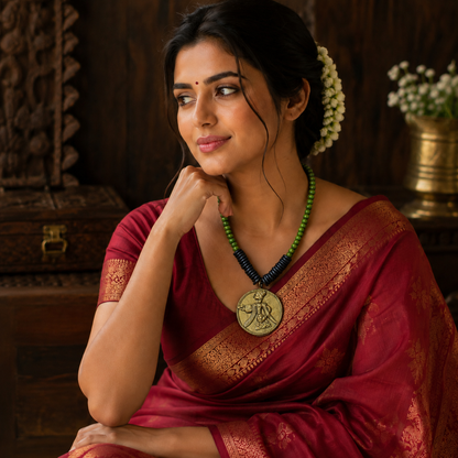Dhokra Art Brass Metal Jewellery for Women D73