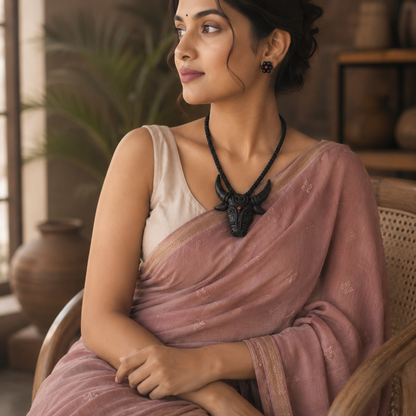 Handcrafted Terracotta Jewellery Set for Women | Indian Traditional Clay Necklace & Earrings | Ethnic Fashion Jewellery | TRN180