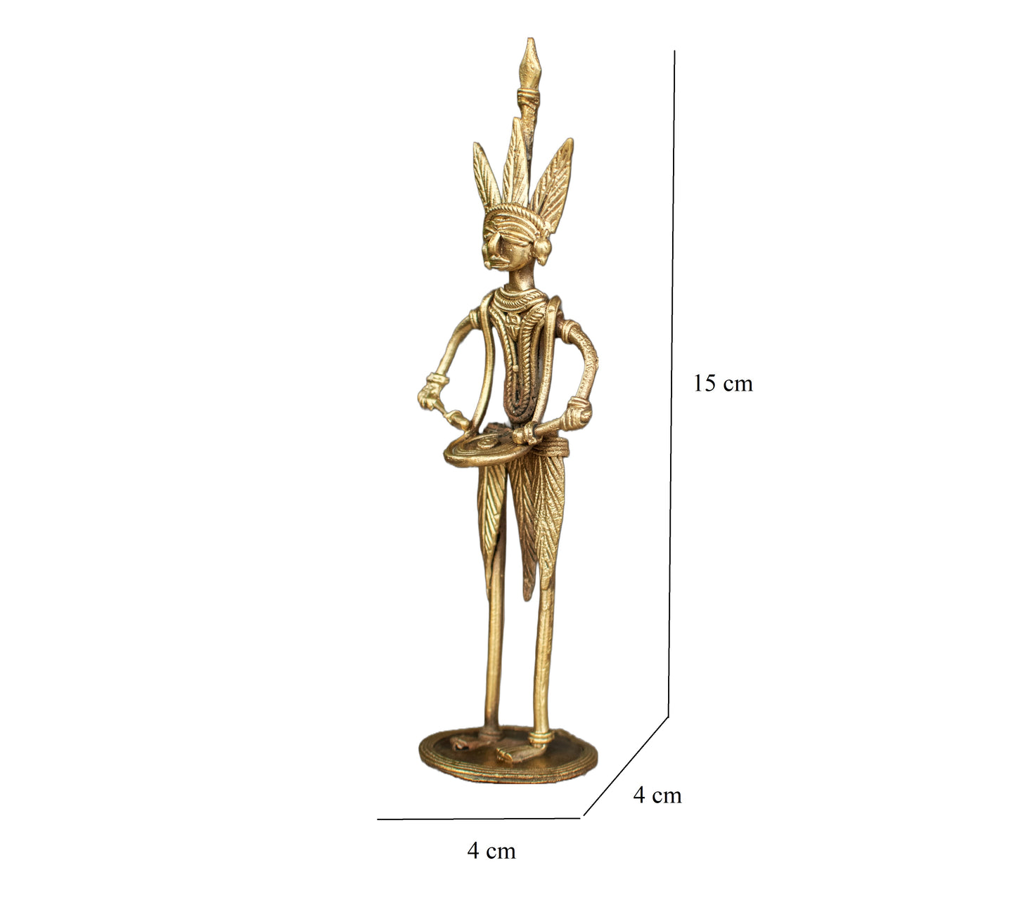 Dhokra Art Brass Metal Tribal Musician Man Home Decor || D82