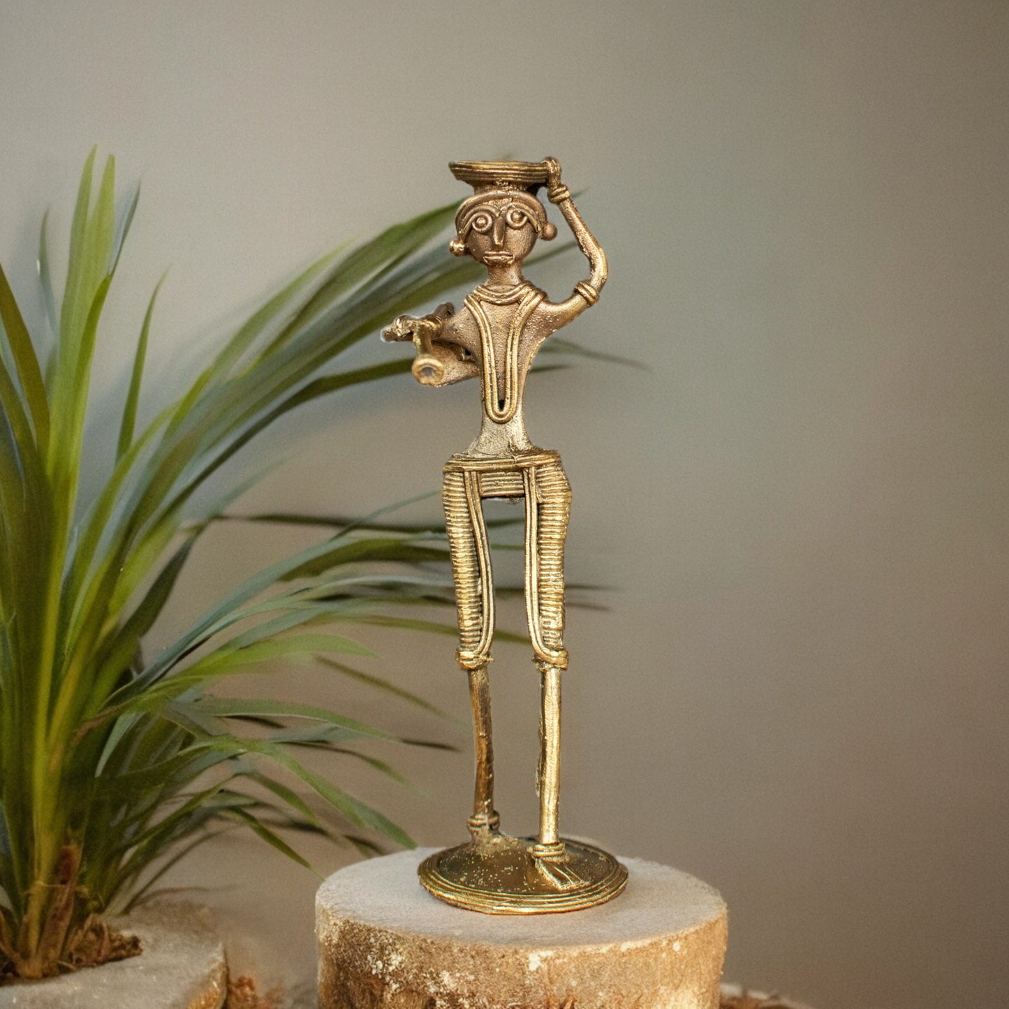 Dhokra Art Brass Metal Farmer for Home Decor I Desk Decor || D88