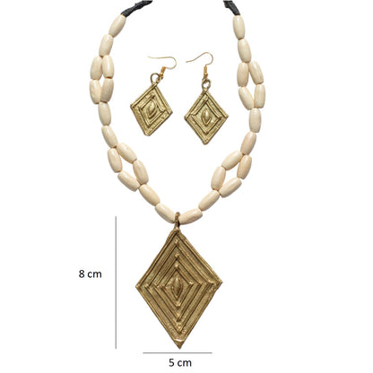 Dhokra Art Brass Metal Jewellery for Women D78