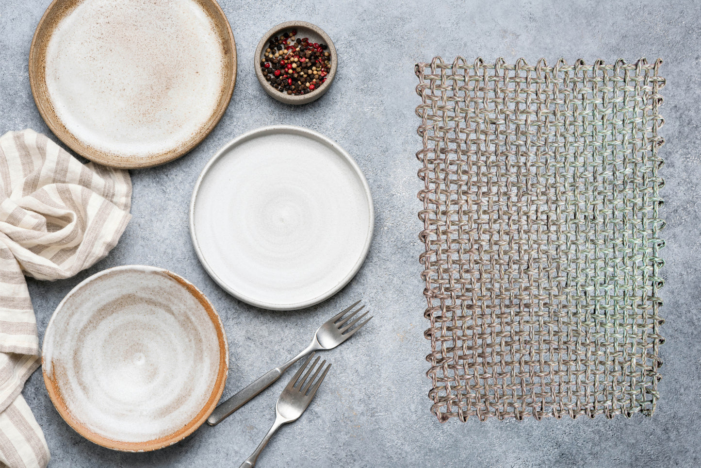 Handcrafted Sabai Grass AZO-Free Dyed 100% Natural Dining Table Placemats || 12x18 Inches (Set of 4)