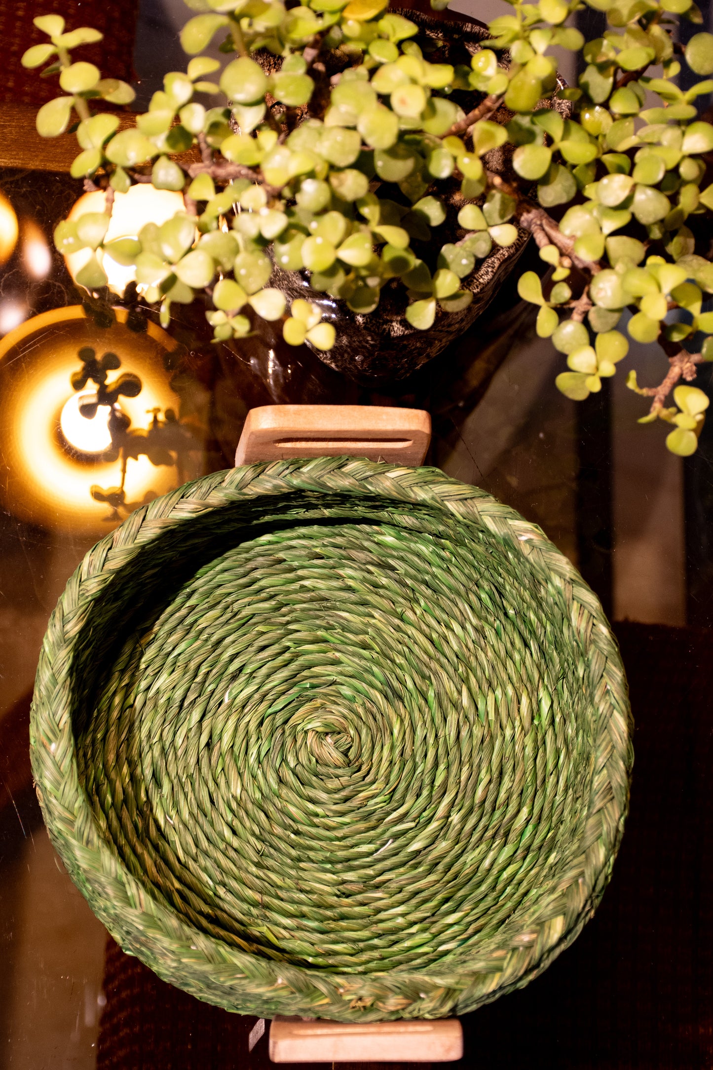 Handcrafted Sabai Grass AZO-Free Dyed 100% Natural Storage Box/Utility Box (H x L x B = 4 inch x 8 inch x 8 inch)