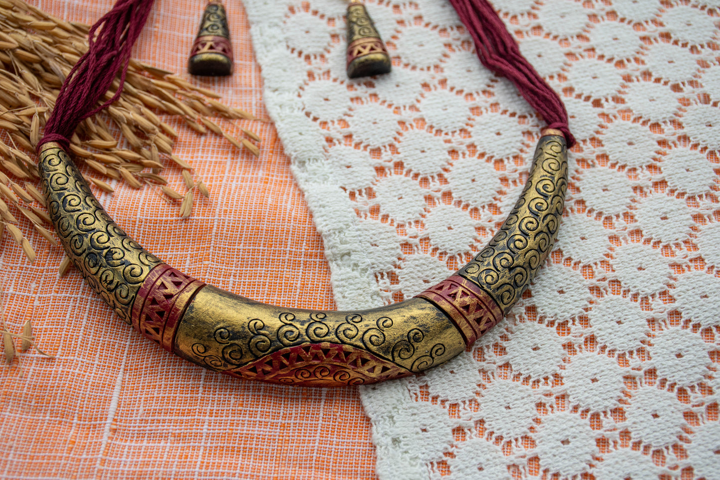 Handmade Terracotta Jewelry Set TR103