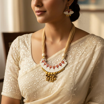 Handmade Terracotta Jewelry Set for Woman TRN107