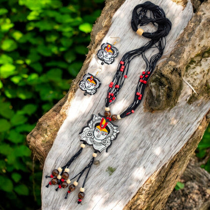 Handmade Terracotta Jewelry Set Devi Durga TRN122