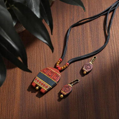 Handmade Terracotta Jewelry Set for Women TRN144