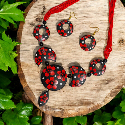Handmade Terracotta Jewelry Set for Women TRN145