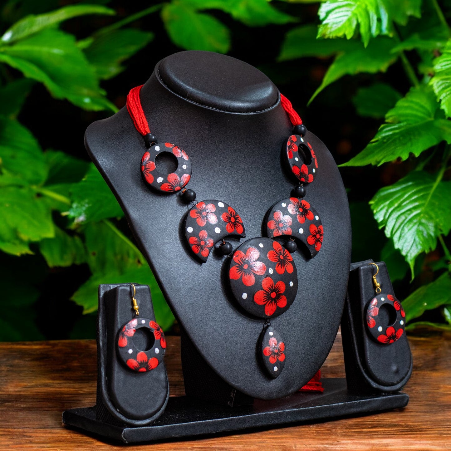 Handmade Terracotta Jewelry Set for Women TRN145