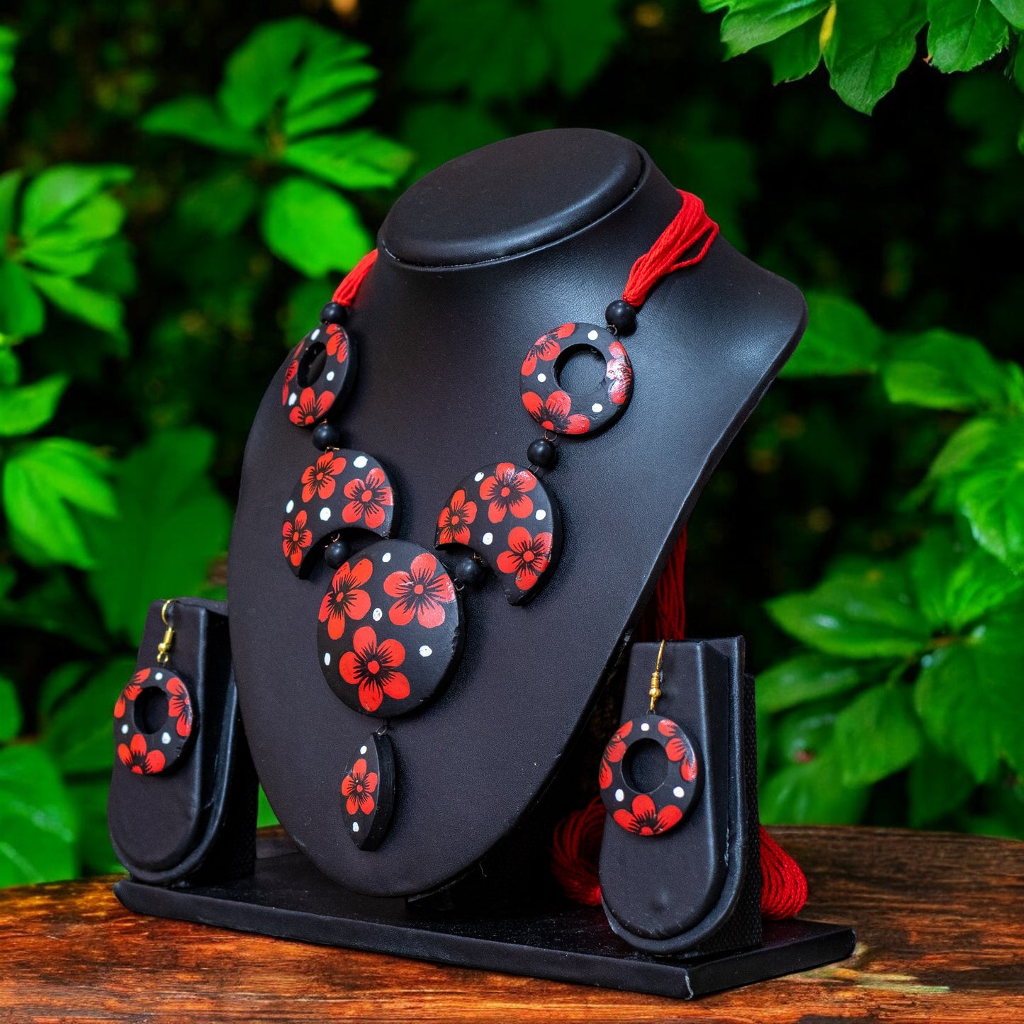 Handmade Terracotta Jewelry Set for Women TRN145