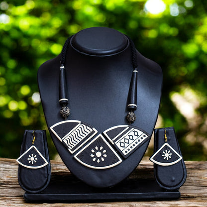 Handmade Terracotta Jewelry Set For Woman TR146