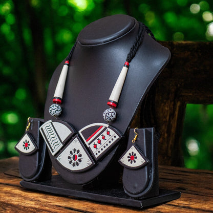 Handmade Terracotta Jewelry Set For Woman TR146
