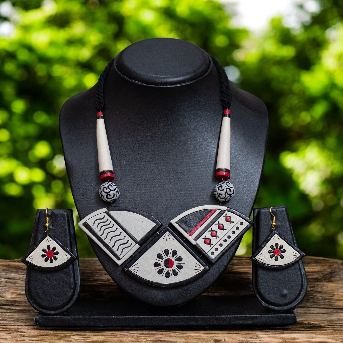 Handmade Terracotta Jewelry Set For Woman TR146