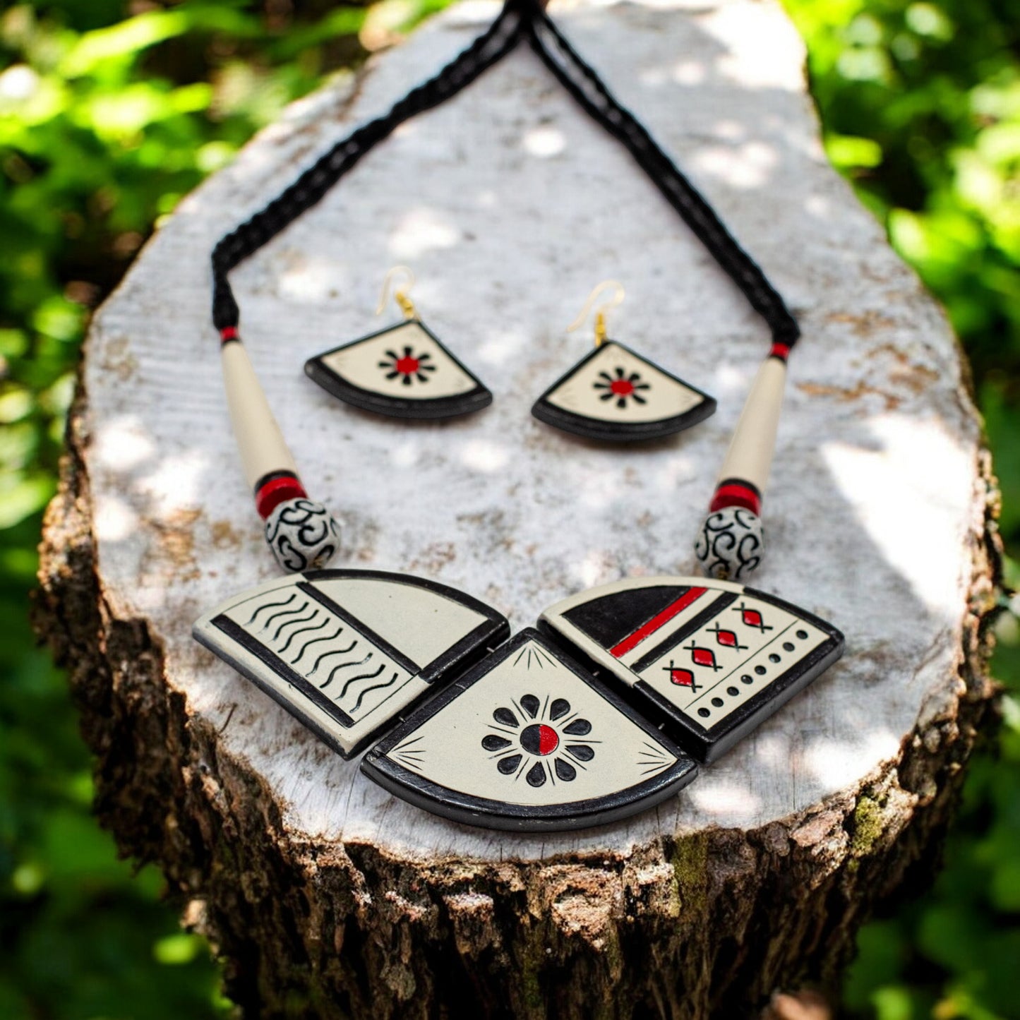 Handmade Terracotta Jewelry Set For Woman TR146
