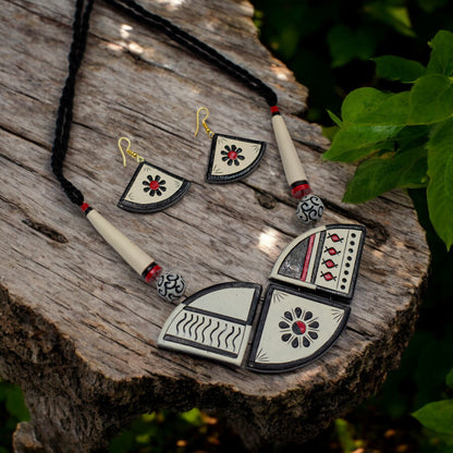 Handmade Terracotta Jewelry Set For Woman TR146