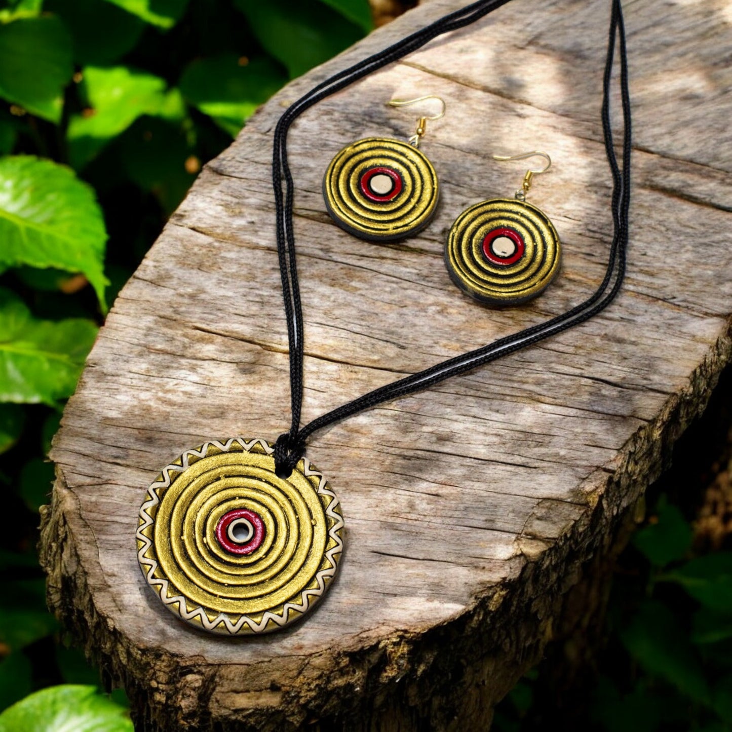 Handmade Terracotta Jewelry Set For Woman TR147