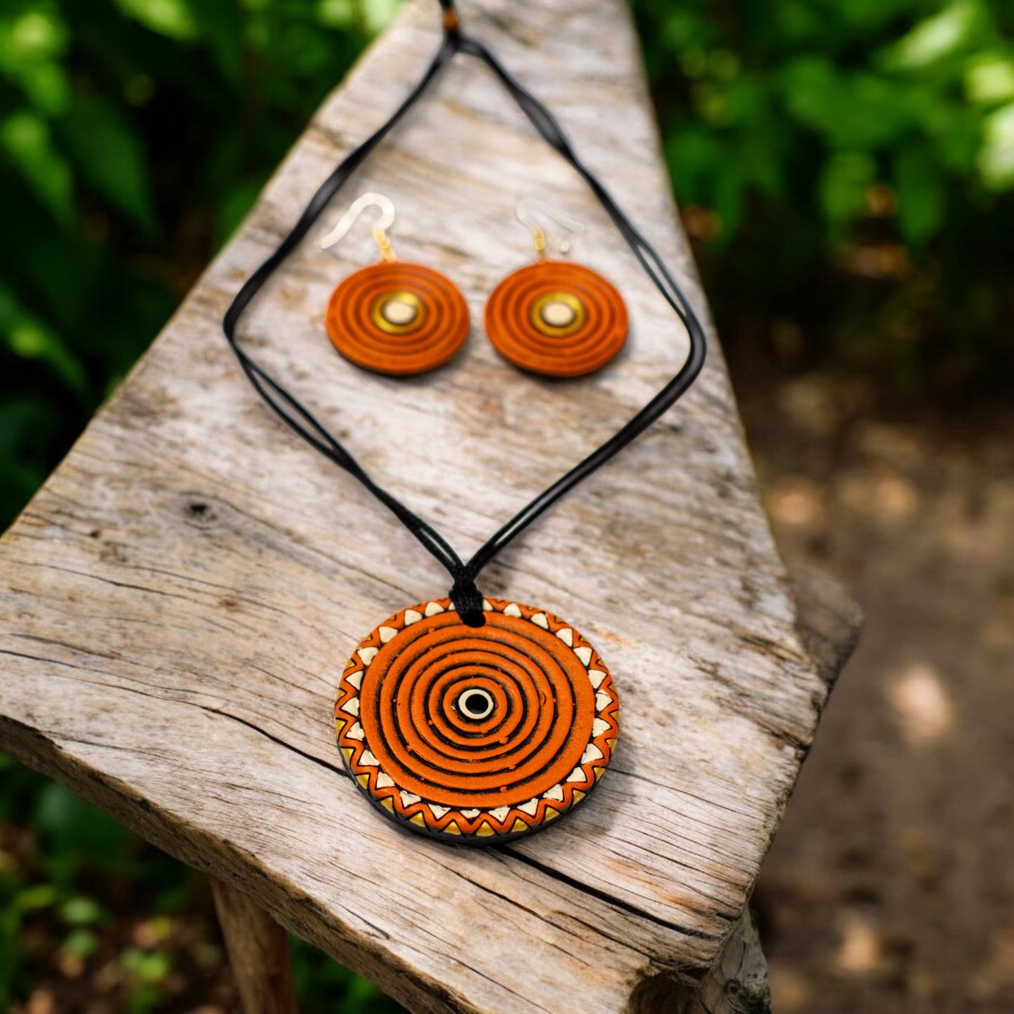 Handmade Terracotta Jewelry Set For Woman TR147
