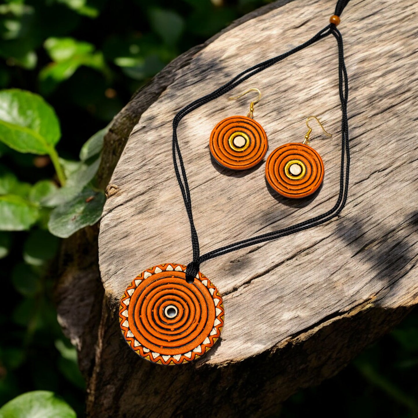 Handmade Terracotta Jewelry Set For Woman TR147
