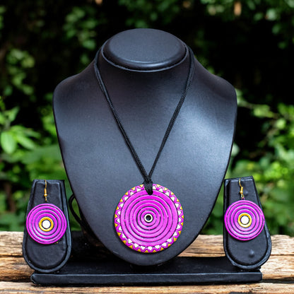 Handmade Terracotta Jewelry Set For Woman TR147