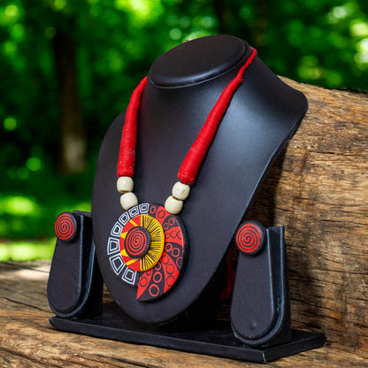 Handmade Terracotta Jewelry Set TR150